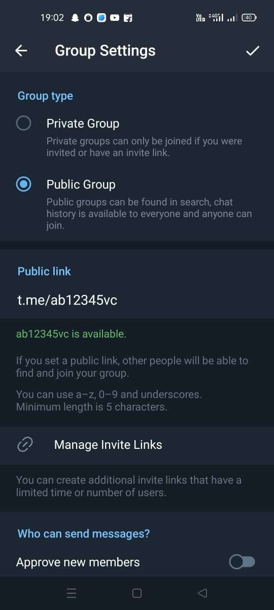 Click On Public Group